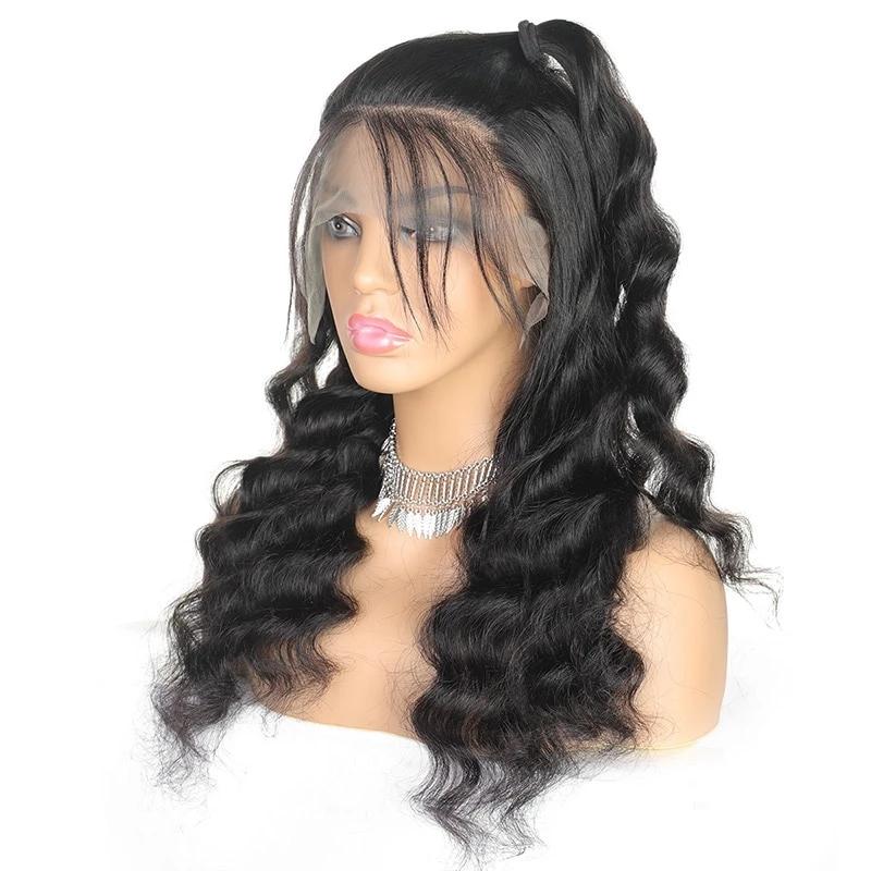 Mstar Loose Deep Wave Wig 4X4 Lace Front Human Hair Wigs Pre Plucked High Density Brazilian Lace Front Wigs For Women Remy Hair